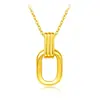 Pingente 3D de Ouro Puro 999 Shenzhen Shuibei Colar de Ouro Duro Gift para Aquisição de Clientes da Indústria da Beleza TikTok Live Dia dos Namorados