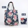 Bolsa de Compras Plegable Ecológica de Poliéster Portátil para Supermercado, Bolsa Tote Grande de Almacenamiento, Bolsa de Comestibles de Dibujos Animados, Venta al por Mayor