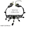 Collar de encaje negro estilo chica hot dulce y cool europeo y americano, cadena para clavícula, gargantilla corta, accesorios para el cuello, venta al por mayor