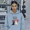 Moletom com Estampa de Gato Desenho Animado Feminino Exportação Transfronteiriça Moletom Solto Temu Wish Amazon One