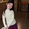 Suéter de Punto Suave Casual para Niñas 2025 Nuevo Estilo Invierno Estilo Extranjero Versátil Ropa Interior de Punto para Niños y Mujeres