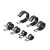 Abrazadera de acero inoxidable 304R con tira de goma Abrazadera para fijación de cables y alambres Abrazadera de tubo de goma tipo R con tira de goma Abrazadera de manguera