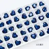 Dongzhou Diamante para Unhas 10*8.8mm Coração Geométrico Fundo Pontiagudo Diamante DIY Brincos Joias Diamante Brilhante Decoração de Unhas Diamante
