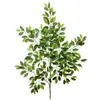 Decoración de hoja de higuera de alta simulación hojas de ingeniería de jardín pegamento de hojas ramas falsas ramas grandes venta al por mayor plantas verdes