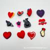 [Serie de San Valentín] Zapatos de PVC con agujeros, flores, comercio electrónico transfronterizo, hebillas, accesorios decorativos de bricolaje para jardín
