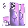 Funda para teléfono móvil Apple 16 aplicable transfronteriza Soporte para cámara Camaleón Sombra Brillante Agujero Fino Película para Lente Succión Magnética Funda para teléfono móvil