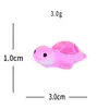 Popular en Tiktok Mini Tortuga que Brilla en la Oscuridad Decoración para Acuario de Micro-Paisaje Adorno Pequeño Tortuga Marina de Colores Accesorios de Decoración DIY