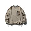 Otoño Nuevo Estilo Americano Marca de Moda Sudadera Funcional para Exteriores para Hombre Casual Holgada Cuello Redondo Costuras Jersey Top de Moda