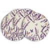 TEMU Mantel Redondo Explosivo de Primavera Patrón de Flores Lavanda Material de Lino Mantel Decorativo Americano de Primavera