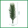 Planta Simulada Folhas de Pinheiro Verdes Arranjo Floral de Natal Acessórios Grama Aquática Simulada Folhas de Pinheiro Plantas Verdes Decorativas Material de Pinheiro de Boas-Vindas