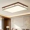 Lámpara de techo para sala de estar con estética de estilo canción, lámpara de techo minimalista de madera maciza estilo mid-century para estudio y dormitorio principal, lámpara de techo protectora para los ojos