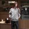 Chaqueta de cuero PU retro americana con cuello alto, unisex, holgada y casual, adecuada para primavera y otoño, con un diseño único de chaqueta de béisbol deconstruida, moderna