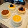 Estilo Xiaohongshu fresa arándano soufflé alto valor súper grueso celebridad de internet imitación masilla de silicona juguete de descompresión rebote