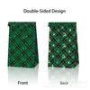 Bolsa de papel kraft con diseño de copos de nieve, diseño navideño, color rojo y verde, LB335