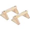 Soporte ruso de flexiones de madera barras paralelas individuales de madera soporte invertido práctica soporte de flexiones de madera maciza venta al por mayor