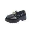 Zapatos para Niña Primavera Nuevas Llegadas Unisex Zapatos Planos Infantiles Zapatos Pequeños de Piel para Niña Suela Suave Zapatos de Princesa Estilo Británico Zapatos para Actuación Estudiantil
