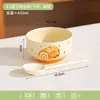 Tigela de Arroz Cerâmica Desenho Animado Fofo para Uso Doméstico, Novo Modelo 2026, Tigela Grande com Alto Valor Estético, Tigela de Sopa, Tigela de Café da Manhã para Meninas