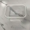 Caja de almacenamiento sellada de tapa única transfronteriza con tapa, apta para congelar, apta para microondas, recipiente portionado para carne y fruta