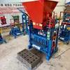 Série 4-35 Máquina Pequena Semi-Automática Sem Queima para Tijolos Ocos de Cimento Máquina Móvel para Fabricar Tijolos