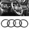 Adecuado para la Modificación del Modelo Jeep Wrangler 18, Accesorios Decorativos para el Anillo de la Ventilación Frontal del Aire Acondicionado