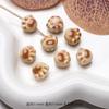[Cacao de leche de coco] color té con leche cuentas cerámicas pata de gato estrella corazón perrito material para abalorios DIY joyería