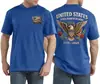 Camisetas com a Bandeira Americana de 250 Anos para Homens: Camisetas Estampadas de Manga Curta para o 4 de Julho