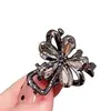 Pinza para el Cabello Flor de Cristal, Pinza de Garra Pequeña para la Parte Posterior de la Cabeza, Pinza Tiburón Pequeña para Flequillo, Pinza Tiburón Estilo Coreano