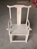 Sillas de madera maciza estilo antiguo, sillones de madera de olmo, sillas sombrero oficial, sillas de media luna con mesas de té, sin terminar, venta al por mayor en volumen.