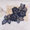 Ropa Pieza de Flor diy Aplique Accesorios de Ropa Encaje Grande Pegatina de Tela Bordado Organza Flor Parche Bordado