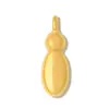Colgante de Letra del Alfabeto Burbuja, Colgante DIY de Acero Inoxidable Chapado en Oro Pulido, Collar Elegante para Mujer, Colgante de Joyería de Acero de Titanio