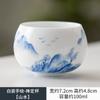 Taza de té de porcelana blanca pintada a mano con color bajo cubierta, taza de té pequeña para el hogar, tazón de té, taza con fragancia, juego de té de kung fu, taza maestra