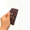 Brinquedo Squishy Simulado de Bloco Grande de Chocolate Brinquedo de Alívio de Estresse com Rebote Lento Gadget de Alívio de Estresse para Escritório Brinquedo Fofo de Comida em Desenho Animado