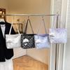 Bolso de Hombro Sencillo con Estampado para Compras, Bolso de Mano para Viajes Diarios, Estilo Chino, Gran Capacidad, Bolso Tote de Moda para Mujer, Nuevo Estilo Chino