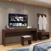 Armário de TV Específico para Hotel, Armário de Bagagem para Quarto, Armário de TV de Hotel, Móveis para Pousada, Conjunto Completo de Armários Altos Combinados