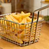 Cesta para freír de restaurante, Red para filtrar aceite, Red cuadrada para filtrar aceite, Colador de malla, Cesta para papas fritas, Cesta para freír papas fritas y alitas de pollo de restaurante