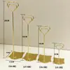 Portatarjetas de asiento de metal para bodas, soporte de mesa para números de mesa, portatarjetas de precios para panaderías y pastelerías