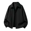 Moda de otoño para hombre, marca nueva, holgada, casual, cuello de béisbol, estilo callejero biker, chaqueta de pareja a juego