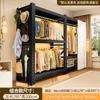Armario Estante Abierto Montaje Simple Hogar Dormitorio Alquiler Estante de Almacenamiento de Pie Almacenamiento Multicapa Perchero
