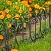 Valla de Jardinería Exterior Montada en el Suelo de Plástico Pequeña Valla Valla Partición de Empalme Libre Barandilla Decorativa de Jardín
