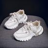 Zapatos de Mujer Suela Gruesa Look Adelgazante Zapatos de Papá 2024 Otoño Nuevo Versátil Malla Transpirable Casual Running Zapatos Deportivos Zapatos Trbottomy