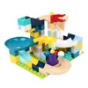 Bloques de Construcción para Niños Macarrón Tobogán Bloques de Construcción de Partículas Grandes Compatibles Bloques de Construcción de Bolas legao Tobogán Variable Bloques de Construcción
