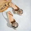 Sapatos de Salto Europeus e Americanos Transfronteiriços Bico Fino, Novo Estilo Feérico Modelo Socialite Francês 2026, Sandálias Fechadas, Preto, Atacado, Tamanhos Grandes