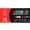Marcador Acrílico Líquido Directo, Bolígrafo de Acuarela con Punta Suave, Dibujo Artístico Infantil, No Mancha, Mezclable, Bolígrafo de Color de Gran Capacidad