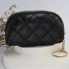 2025 Nuevo Modelo Billetera para Monedas Cartera Acolchada de Comercio Exterior Cartera Mini de Monedas de PU Bolsa para Llaves Cierre de Cremallera con Cadena