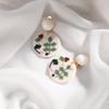 Nuevos Pendientes de Arcilla Blanda para Mujer Diseño Creativo Serie Mori Pendientes de Flor Tridimensional Moda Retro Pendientes Versátiles