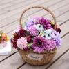 Crisantemo bola ramo atado a mano al por mayor juego de mesa para sala de estar flor de seda pastoral accesorios para sesión de fotos Flor decoración de boda