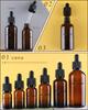Frasco de vidro personalizado frasco de óleo de essência de 18 dentes conta-gotas anti-furto frasco cosmético anel de segurança frasco conta-gotas sub-engarrafamento pipeta