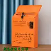 Buzón Pequeño con Cerradura, Impermeable y a Prueba de Sol, Buzón de Metal Resistente a la Corrosión, Buzón de Pared, Caja de Conveniencia, Buzón