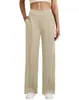 2025 Moda Europea y Americana Nuevo Pantalón Recto Casual para Mujer Cintura Alta Botón Cinturón Elástico Bolsillo con Solapa Pantalón Pantalón de Pierna Ancha