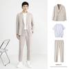 Terno casual masculino primavera e outono solto terno formal high-end estilo coreano vestido de noiva elegante jaqueta terno